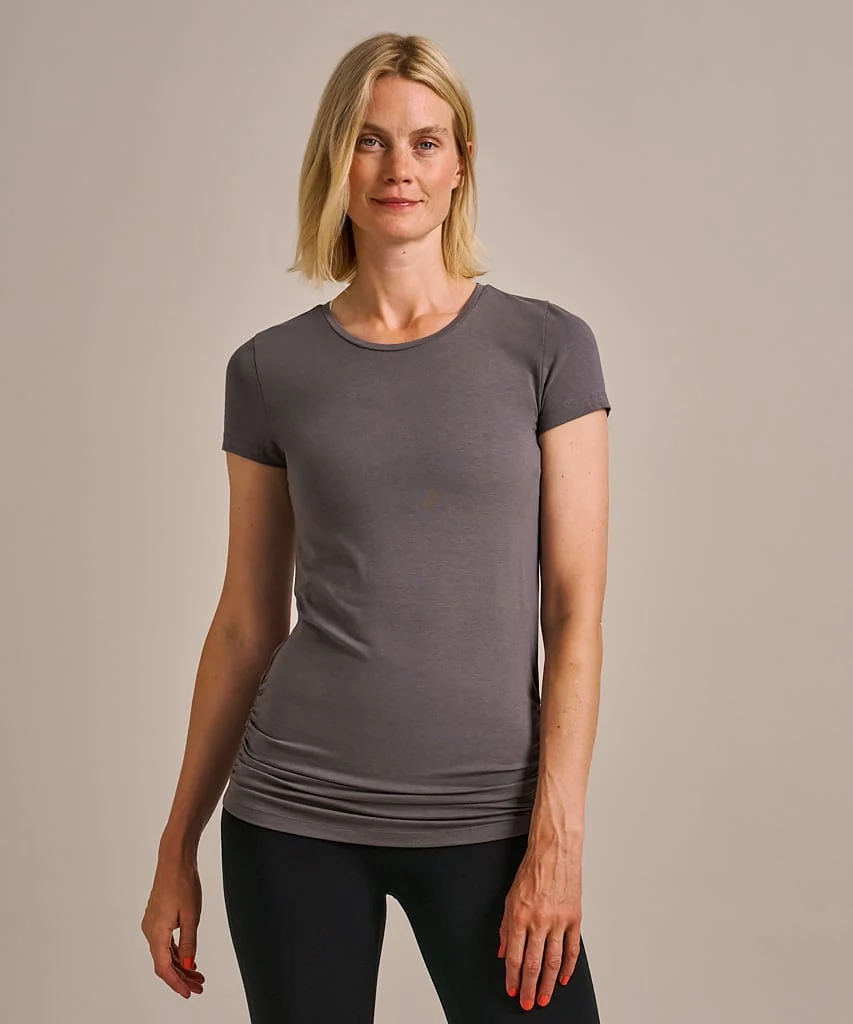 Women's Gathered Hem Air Bamboo T-Shirt - 10