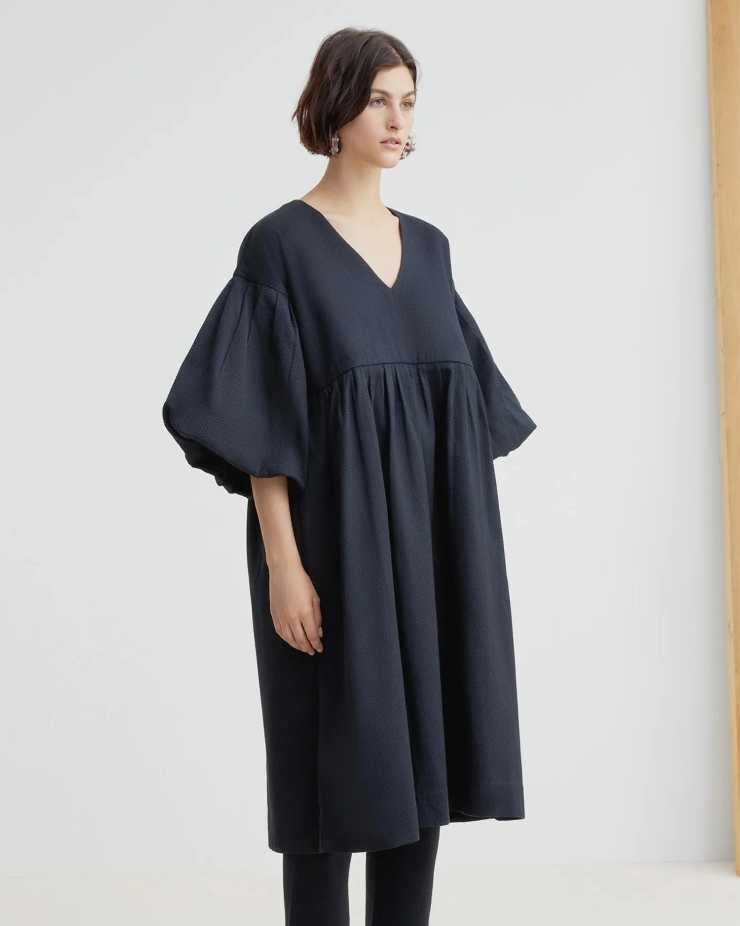 Kowtow • Yoshi Dress • Black Waffle