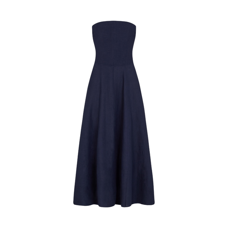 Arkitaip • Chiara Bandeau Dress • Navy Blue