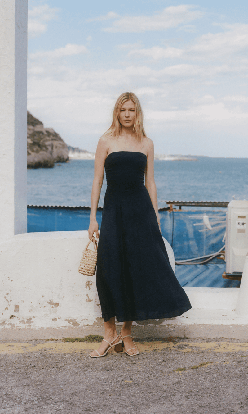 Arkitaip • Chiara Bandeau Dress • Navy Blue