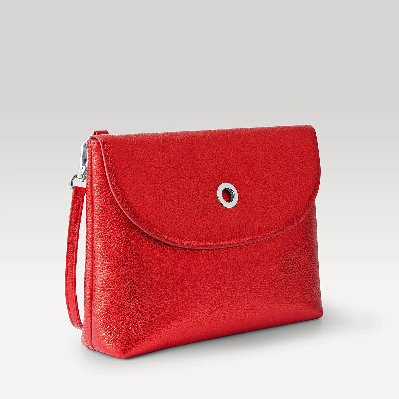 Jasmine Crossbody - Metallic - Sale - Silver / Metallic Red
