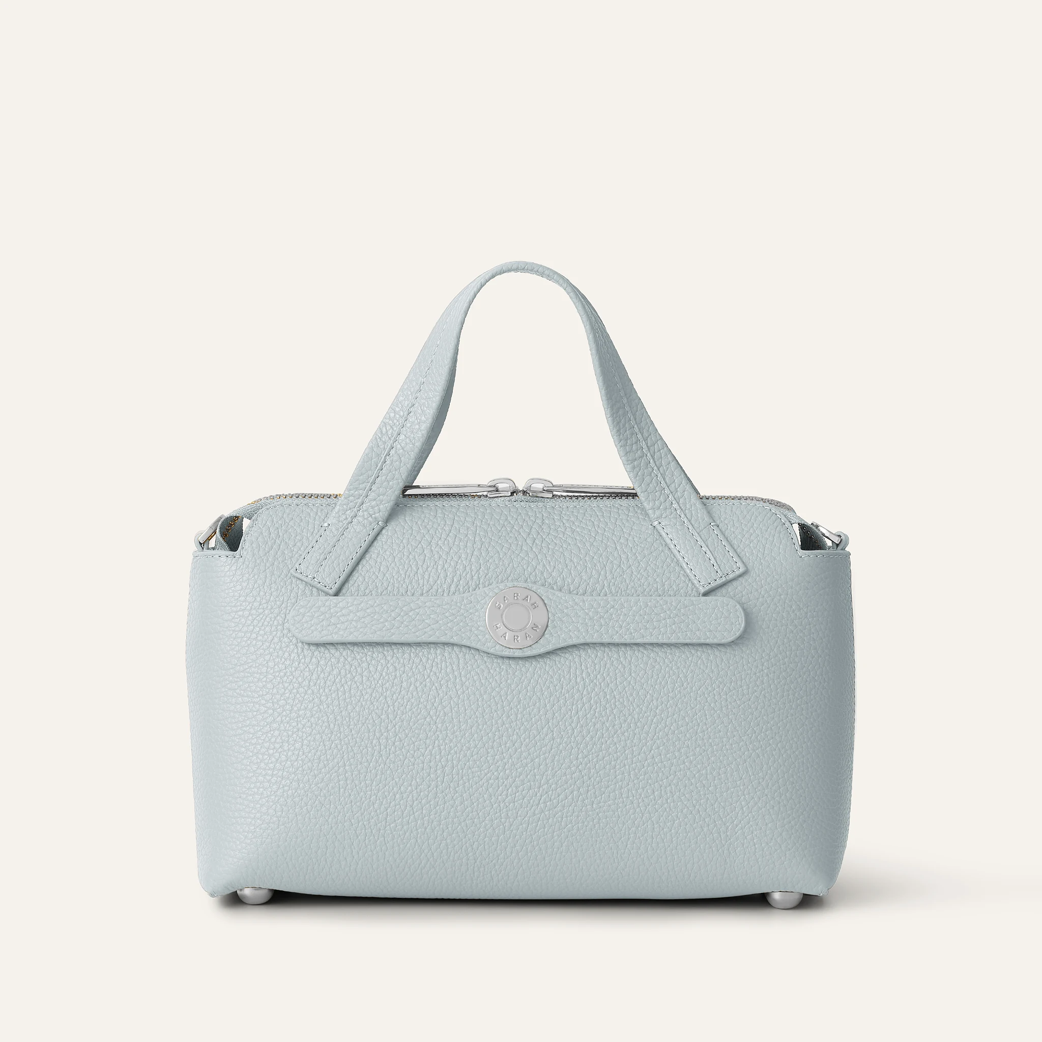 Mini J | Grey with Silver hardware