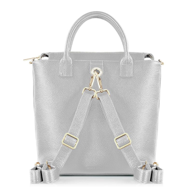 Mini P 2-in-1 Backpack - Metallic - Silver / Soft Metallic Silver