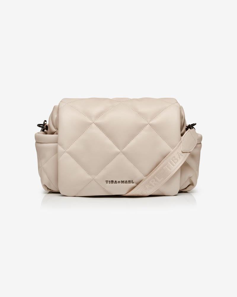 SAMPLE SALE - Nova Eco Compact Changing Bag Oyster Quilted Faux Leather