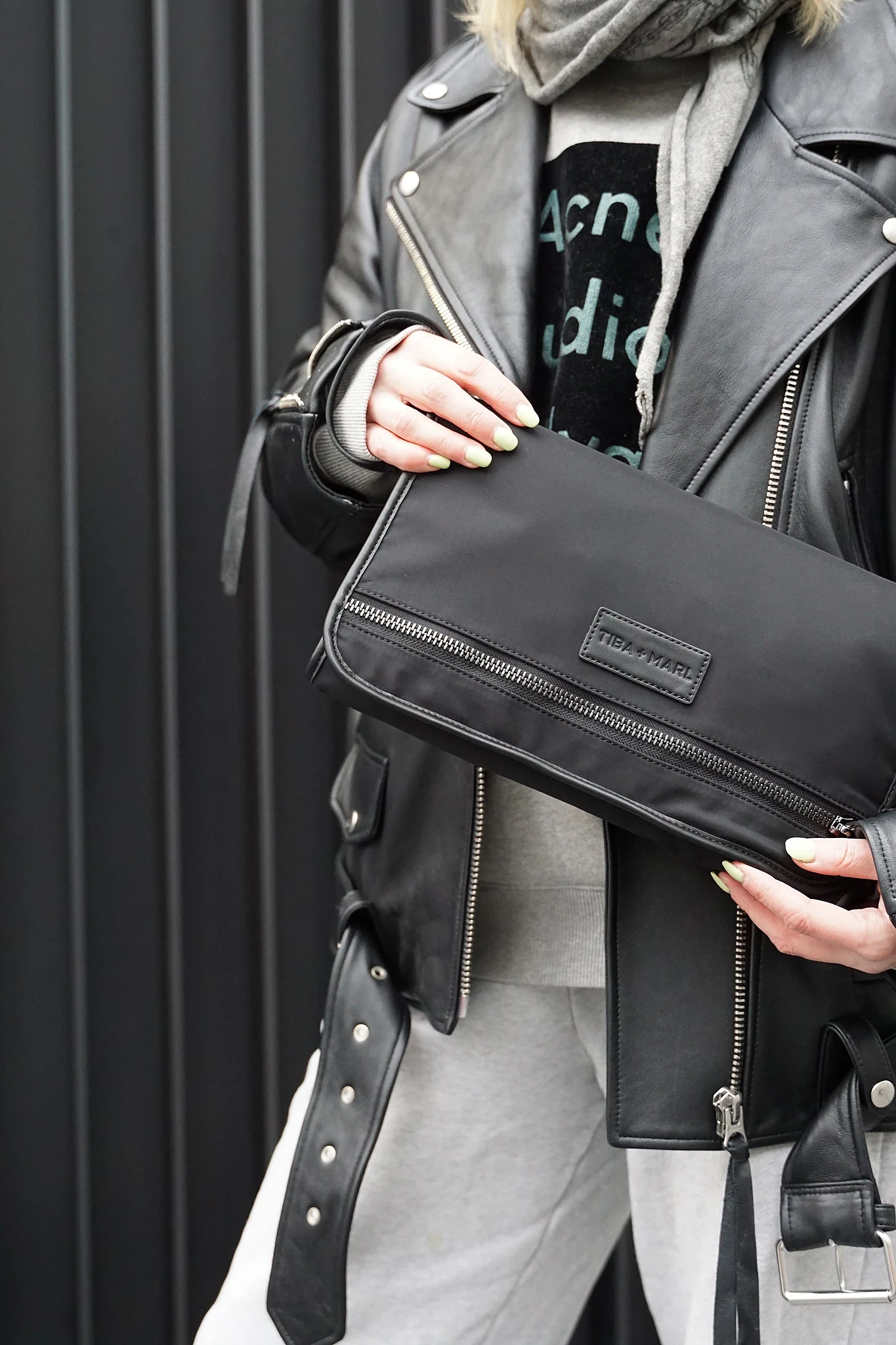 Etta Changing Clutch Black Woven
