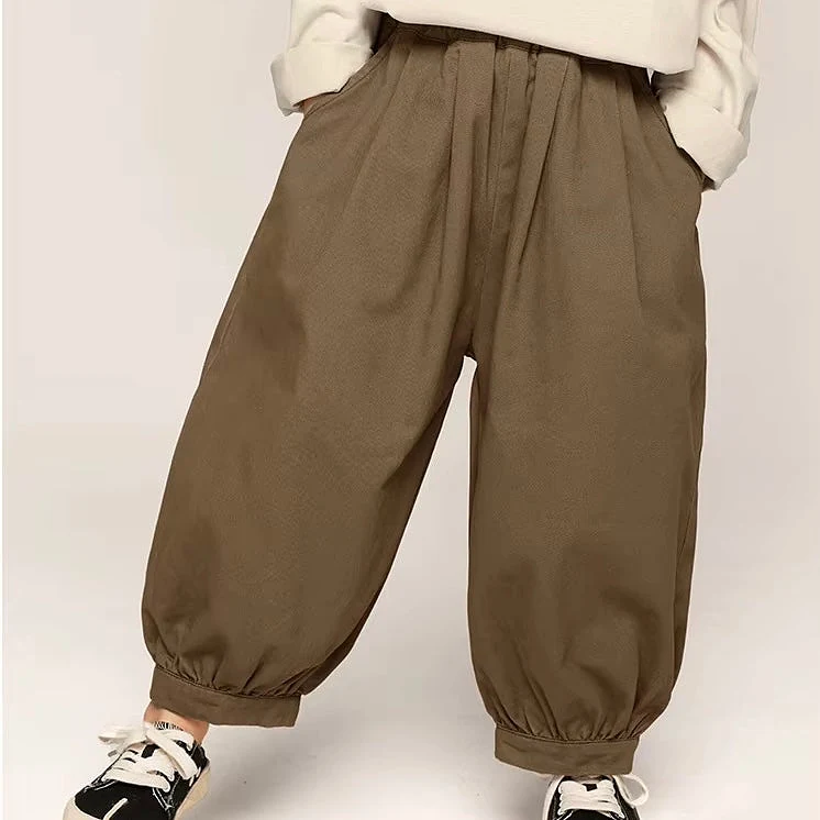 Gael Cuff Oversize Harem Trouser Pants (Mocha) - 6 Years (130cm)