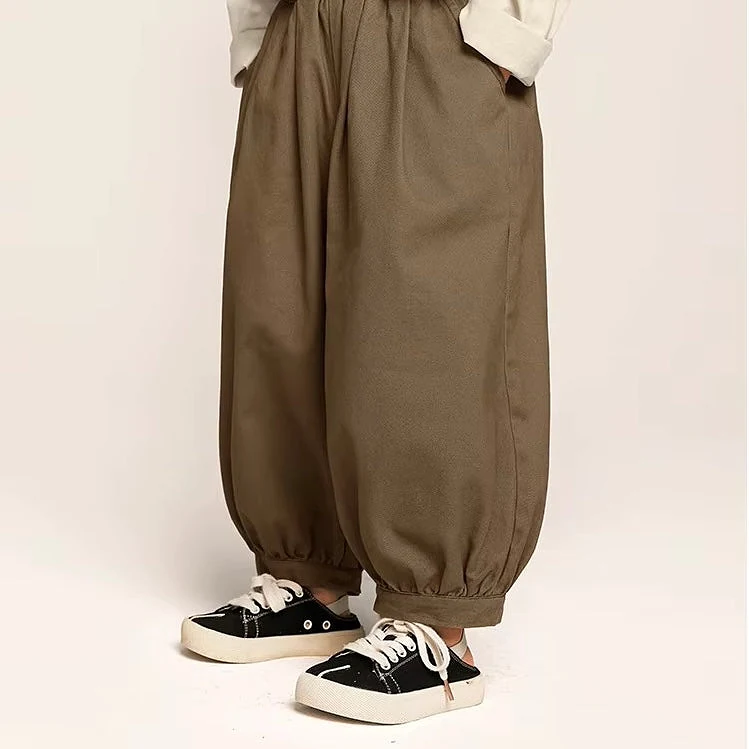 Gael Cuff Oversize Harem Trouser Pants (Mocha) - 6 Years (130cm)