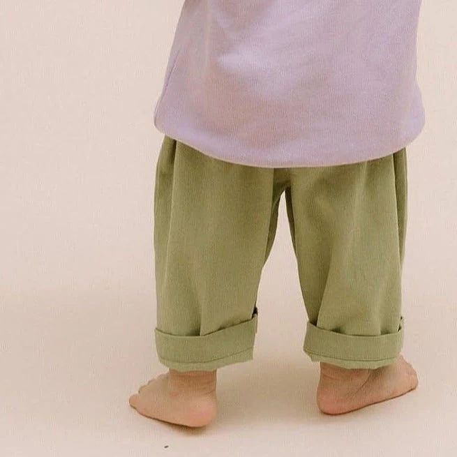Claude Slouch Trousers (Sage Green)