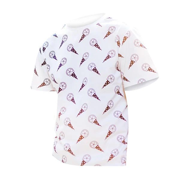 Hjul Eiscreme-Druck T-Shirt