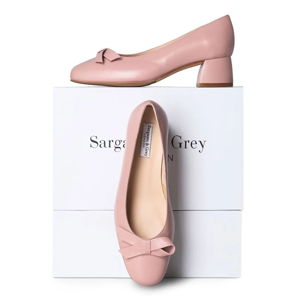 Tamsin Extra-Wide Fit Courts - Pink Leather
