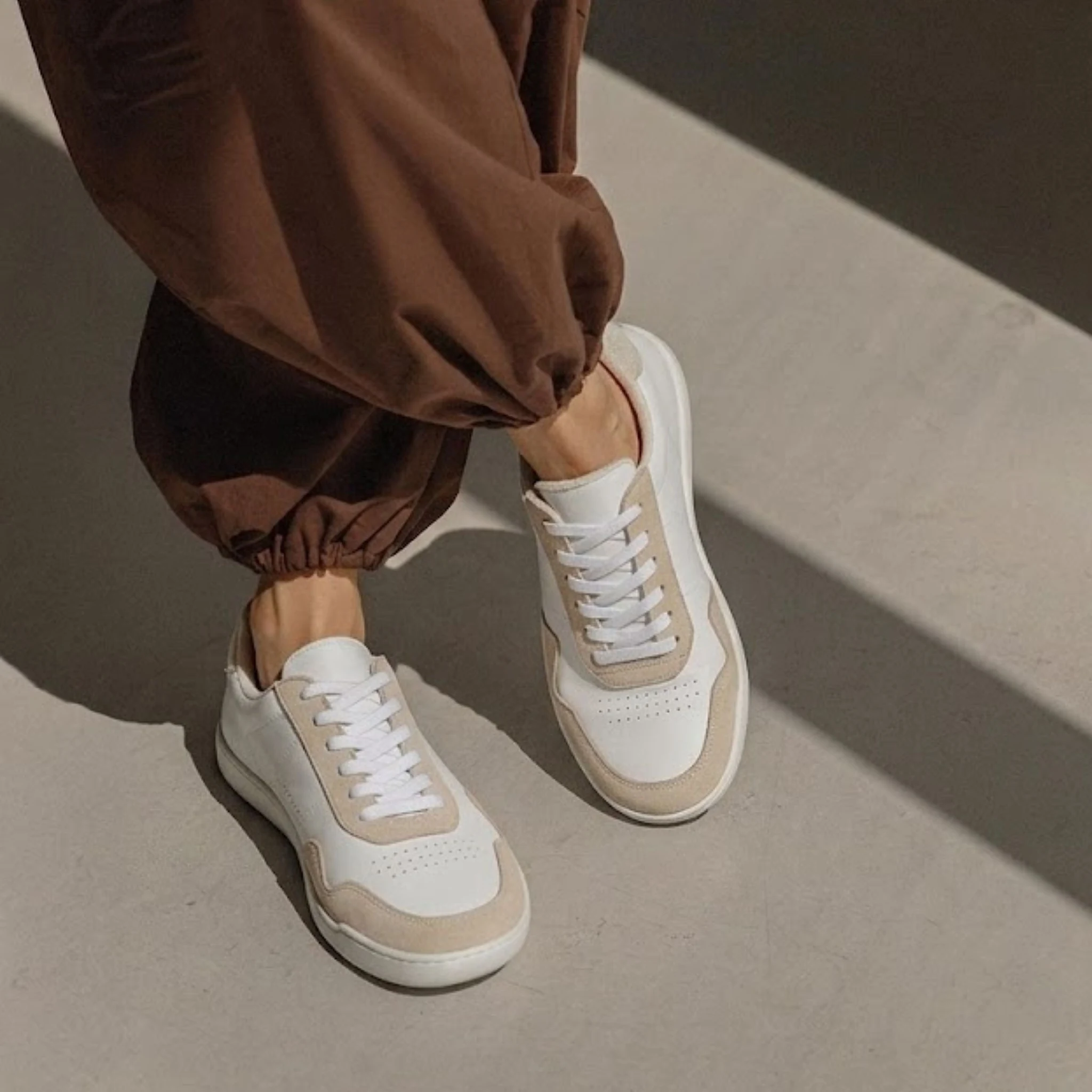 Barefoot Cushion Trainers - Extra-Wide - Oatmeal