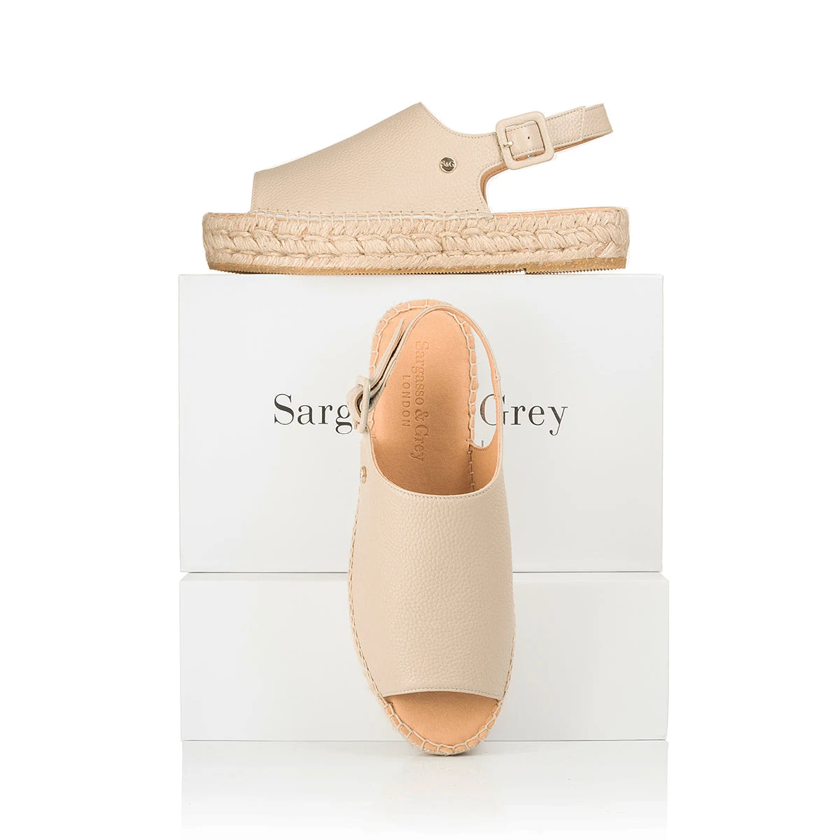 Bona - Extra Wide Fit Espadrille - Beige Leather