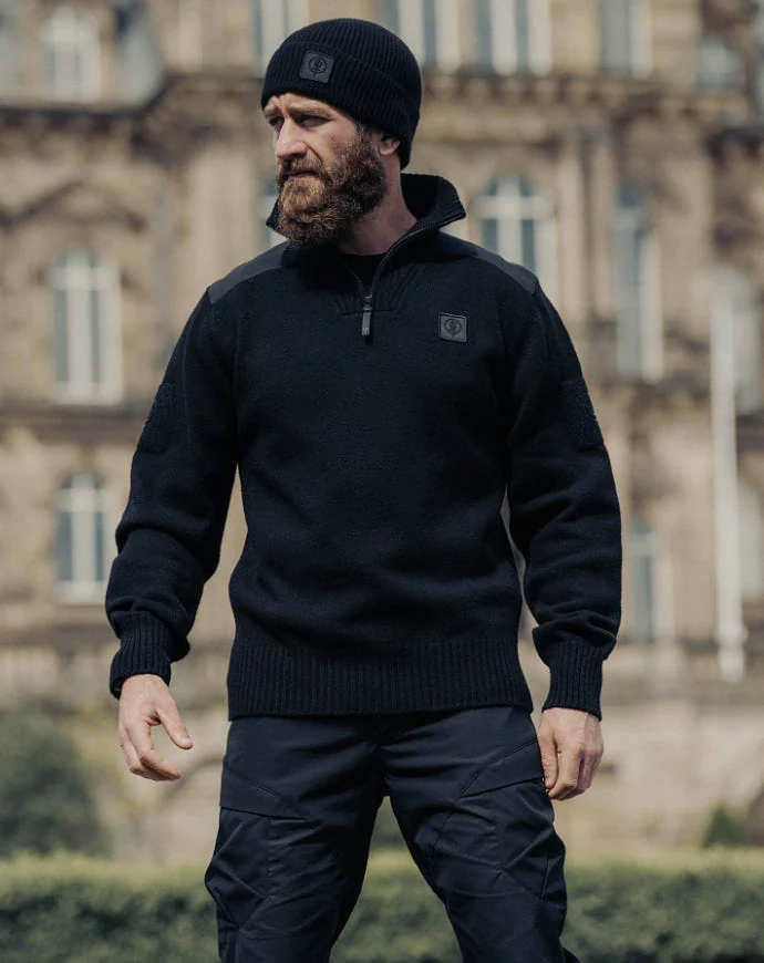 HERITECH FUNNEL NECK JUMPER