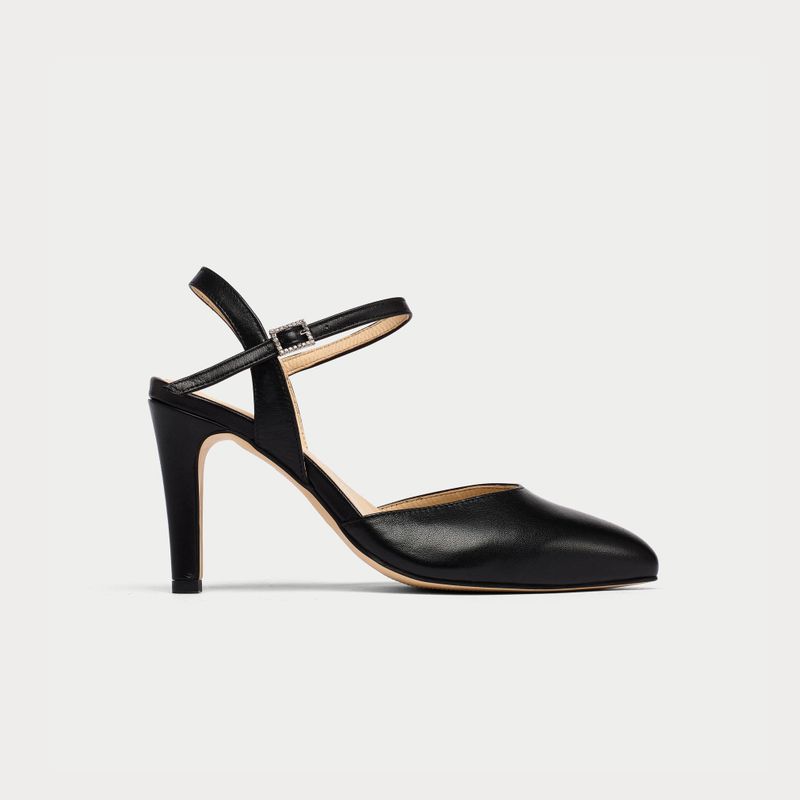 Selena - Black Diamante Buckle