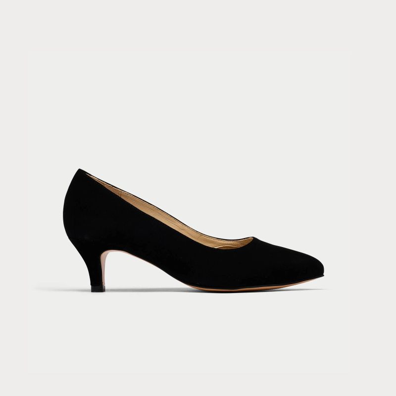 Ava - Black Suede Courts