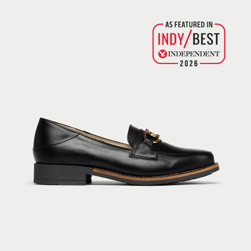 Meredith - Black Leather Loafers - UK 9 / EU 42