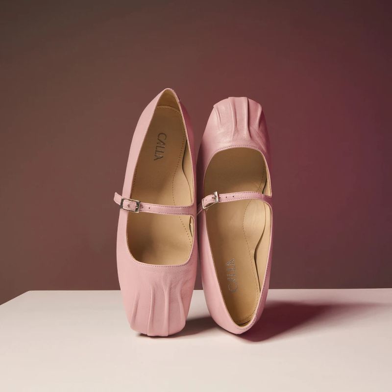 Rosemary - Pink Leather - UK 4 / EU 37