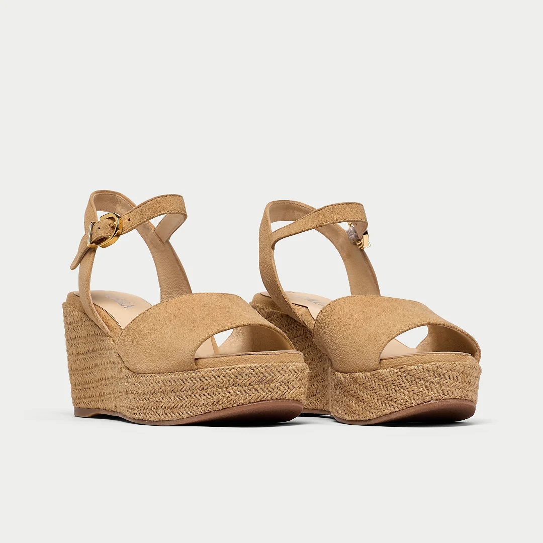 Rosa - Latte Suede - UK 7 / EU 40