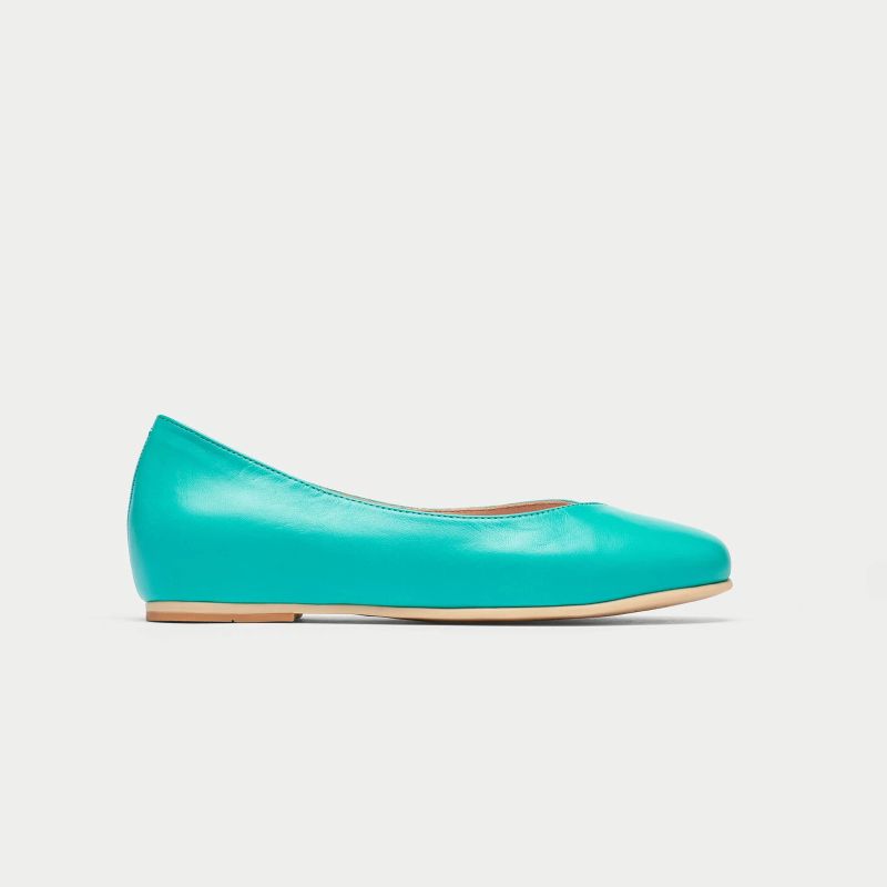 Charlotte - Aqua Leather / Suede (C)