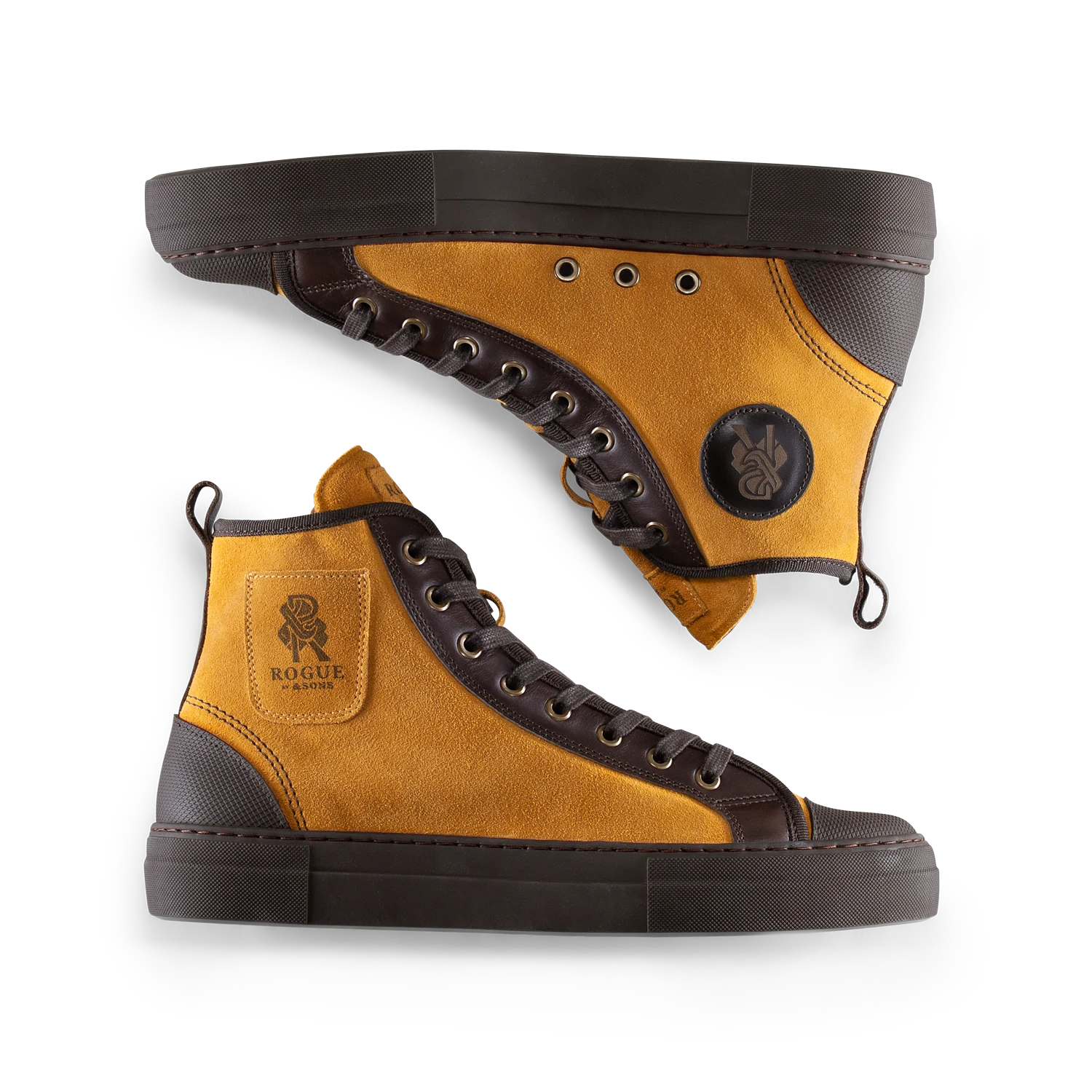 ROGUE by &SONS Baseline Hi Top Tan - UK 9