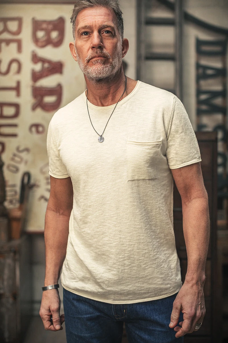 Bianco Knitted T-Shirt Raw - M