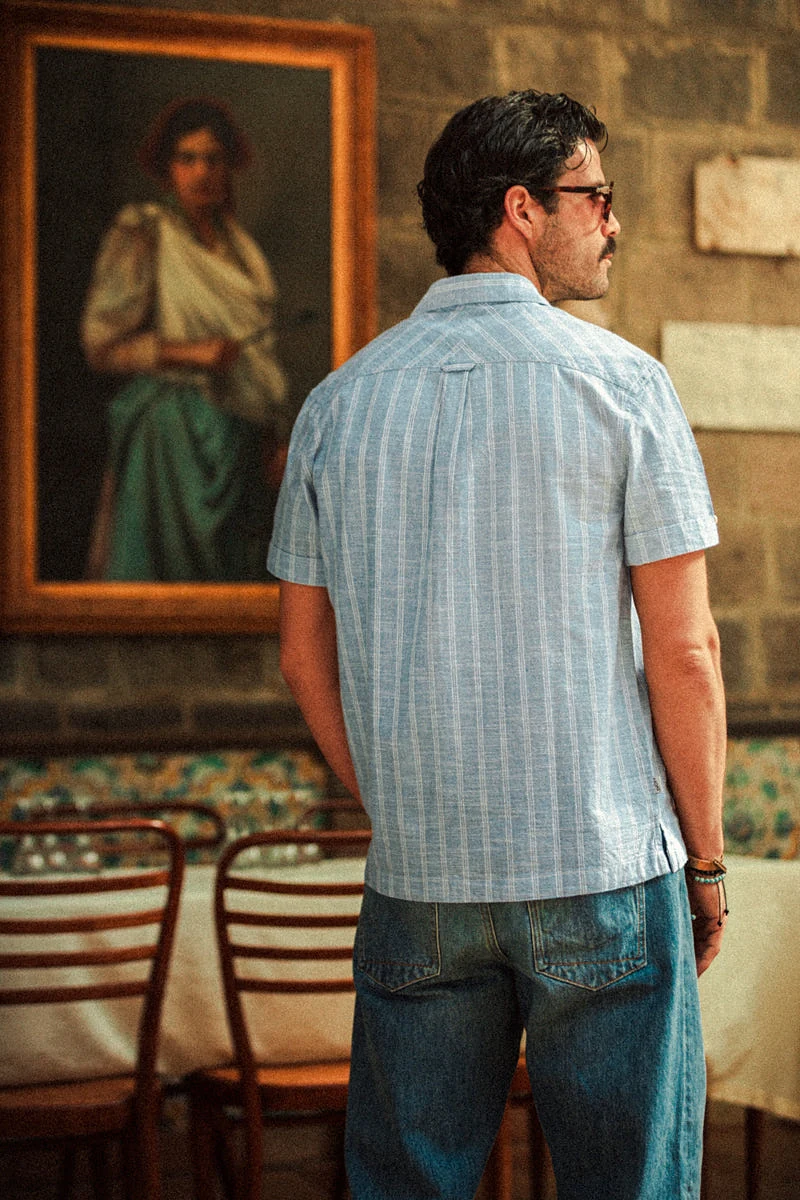 Melrose Shirt Blue Chambray - L