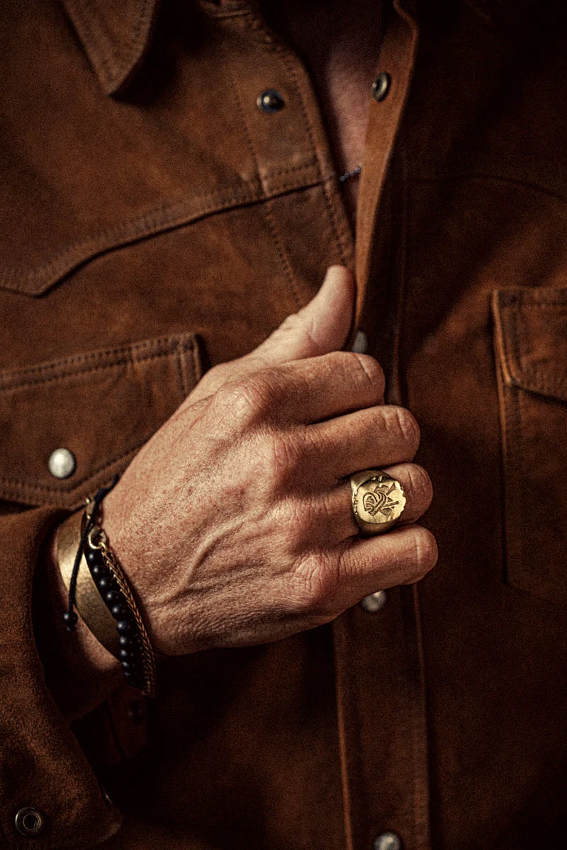 ROGUE by &SONS Signet Ring Brass - M