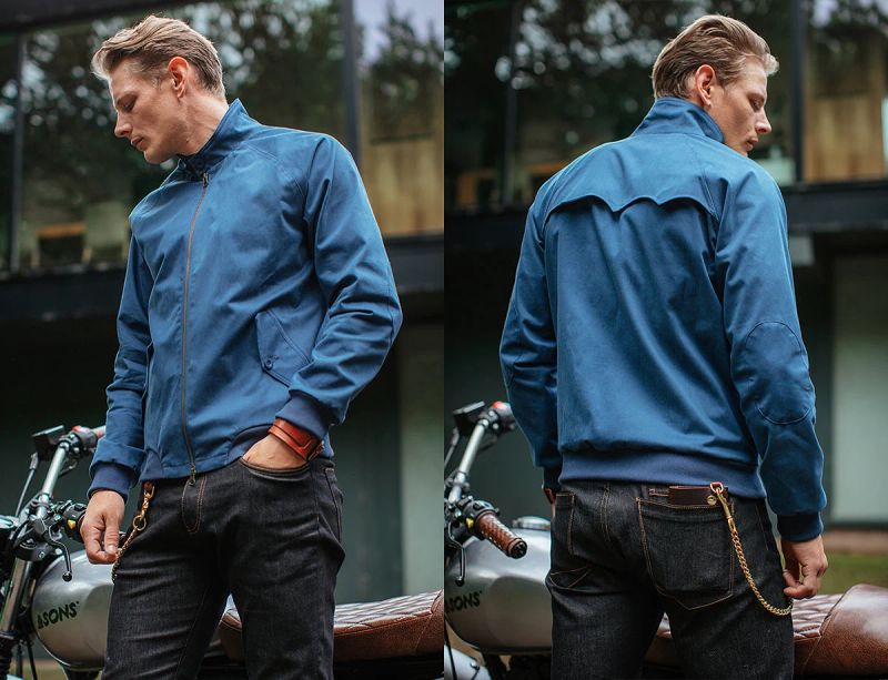 Rebel Harrington Jacket Bleu