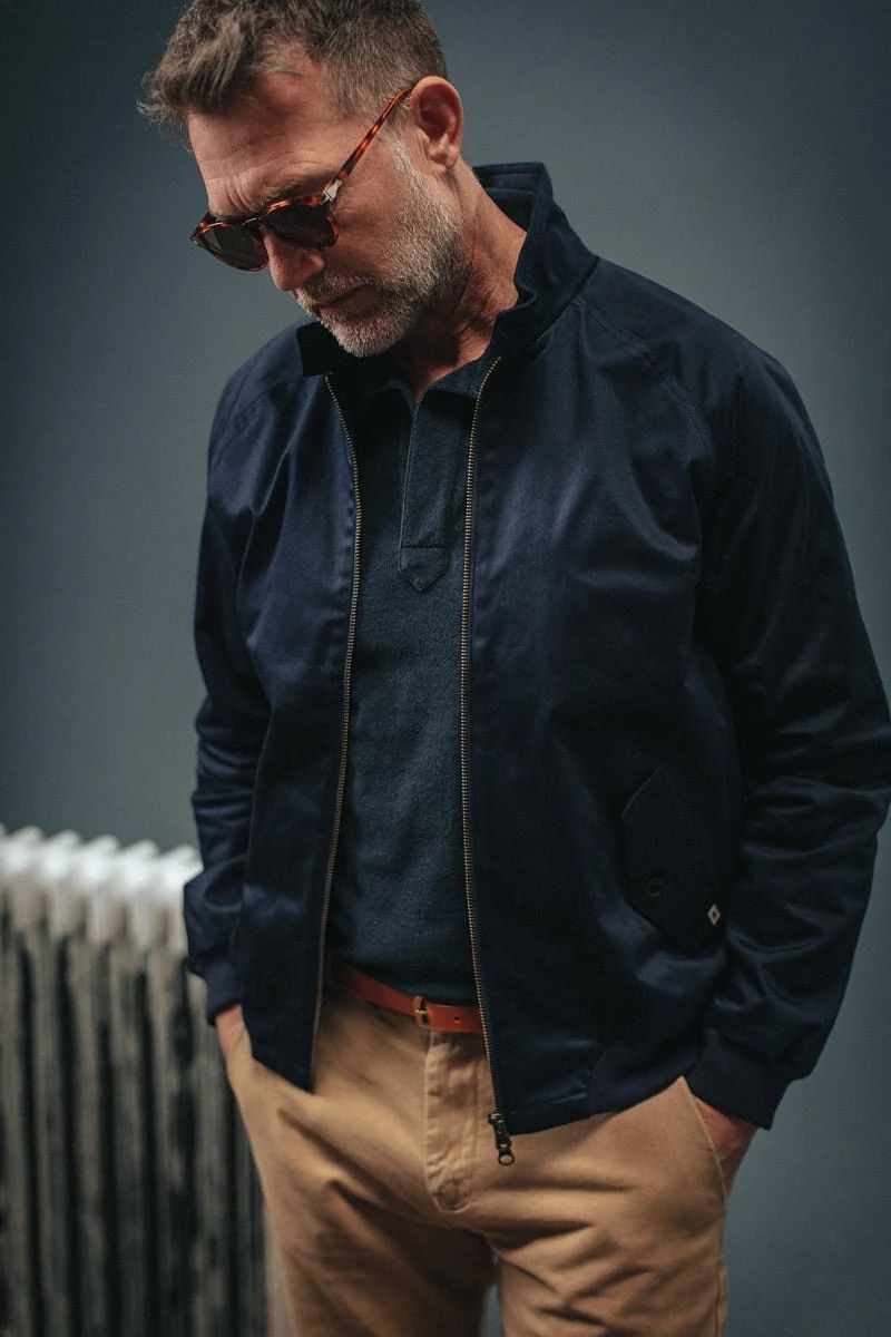 &SONS Rebel Harrington Jacket Navy - S