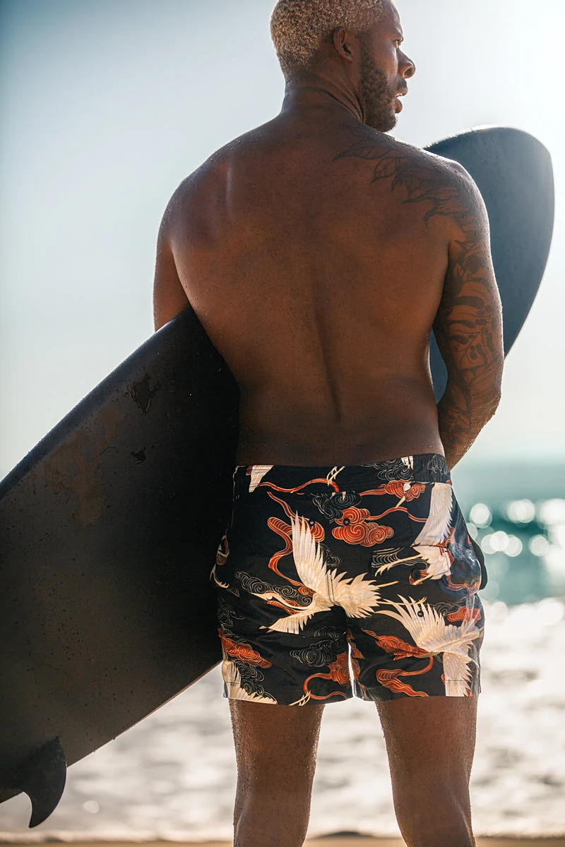 &SONS Crown Swim Shorts Black
