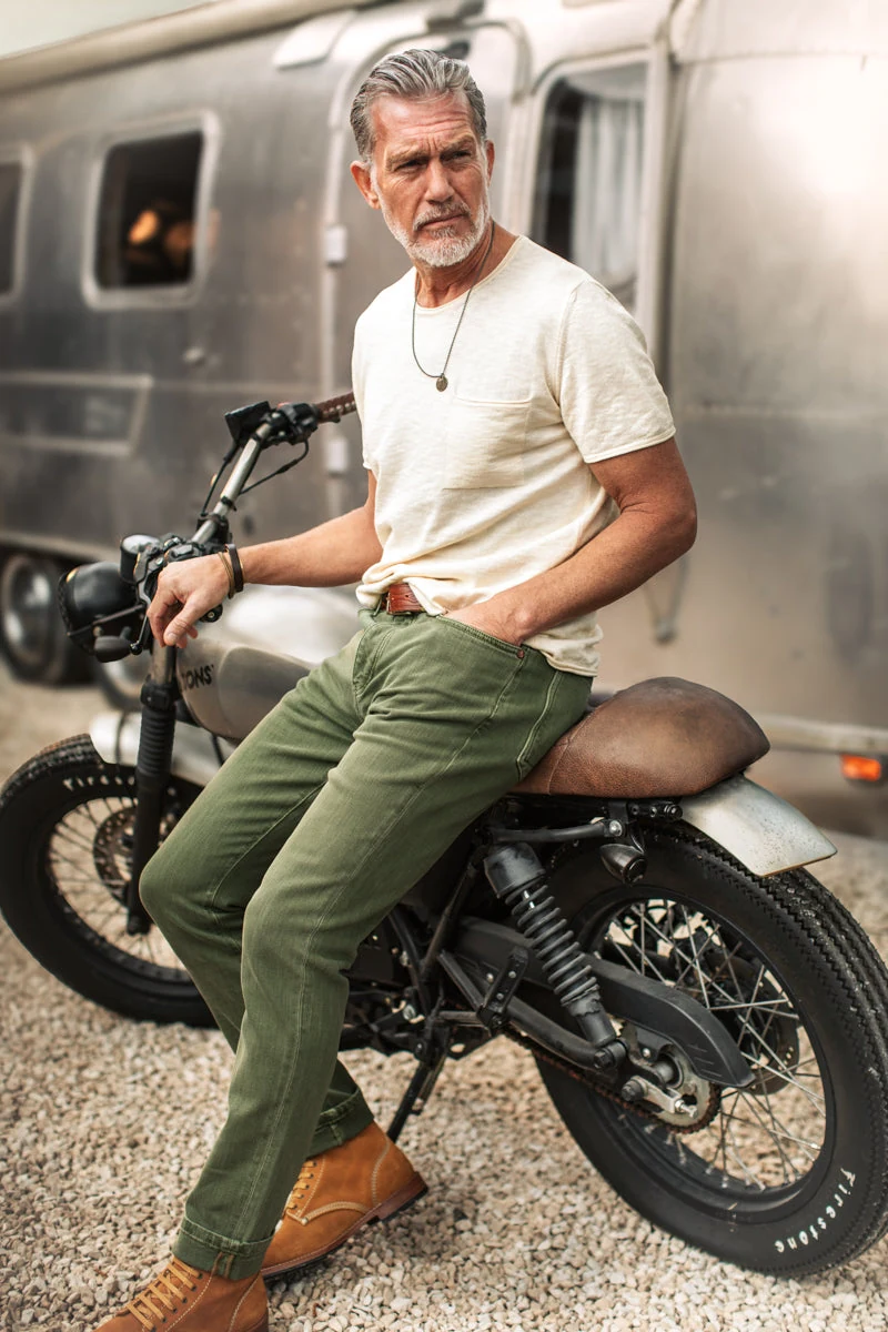 Brandon Overdyed Jean Army Green