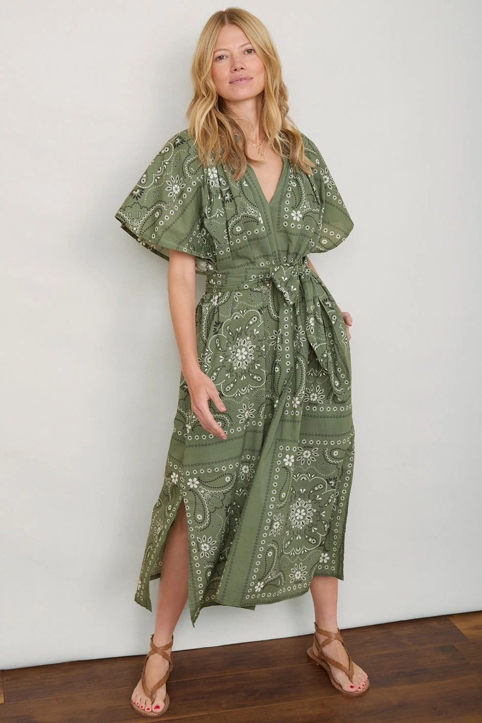 DB X Wyse Terra Dress - Olive Bandana - 2R