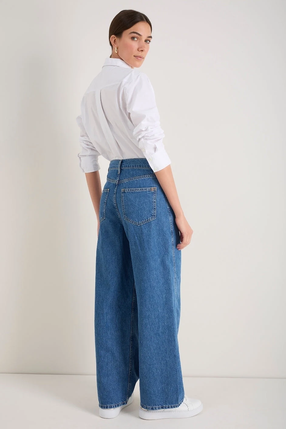 Freya Wide Leg Jean - Mid Wash - 3R