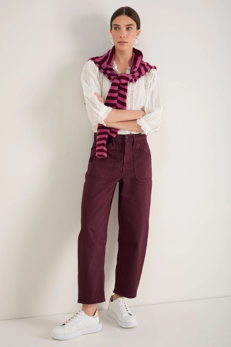 Kaya Cargo Barrel Jean - Raisin - 2L