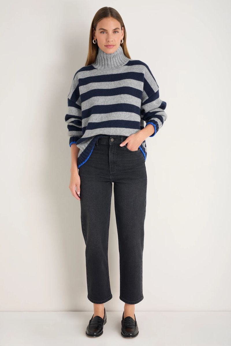 Saffie Straight Leg Jean - Washed Black - 0R
