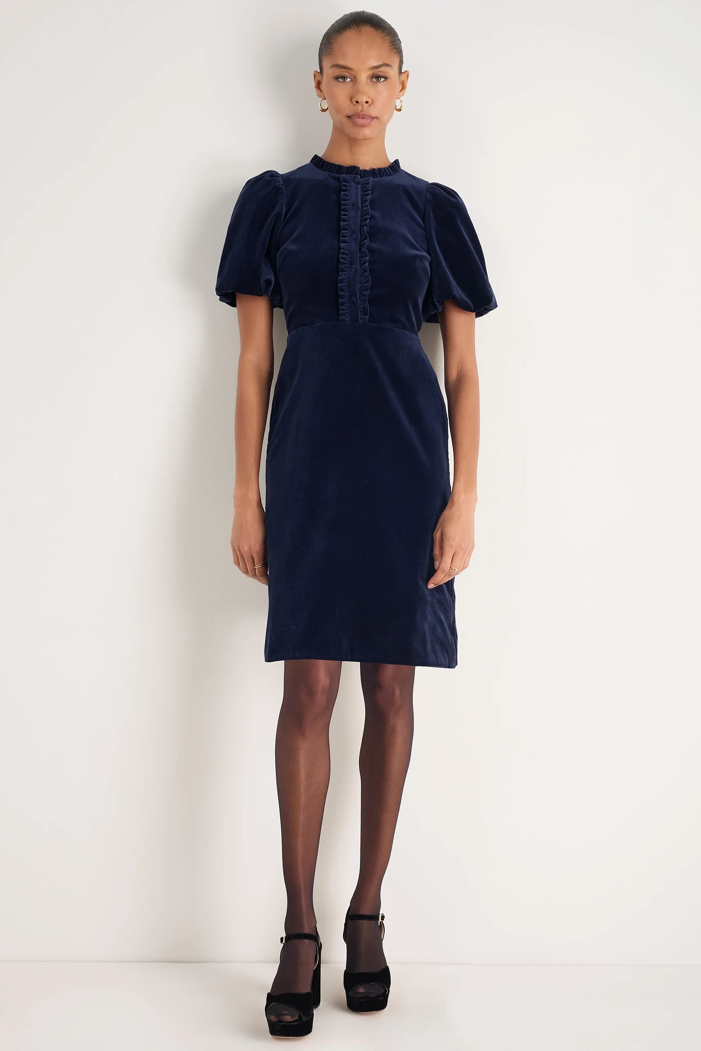Cath x WYSE Diana Velvet Dress - Midnight - 2R