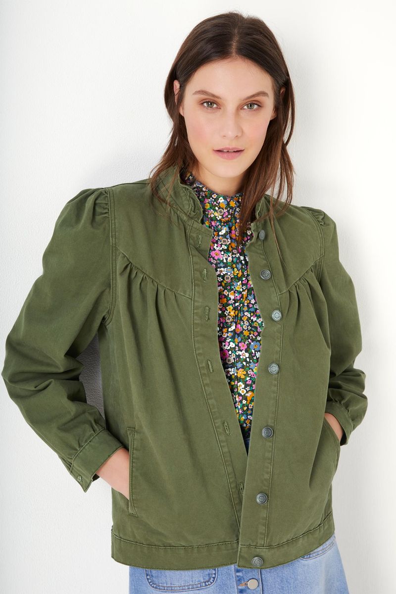 Celestine Cotton Shacket - Khaki