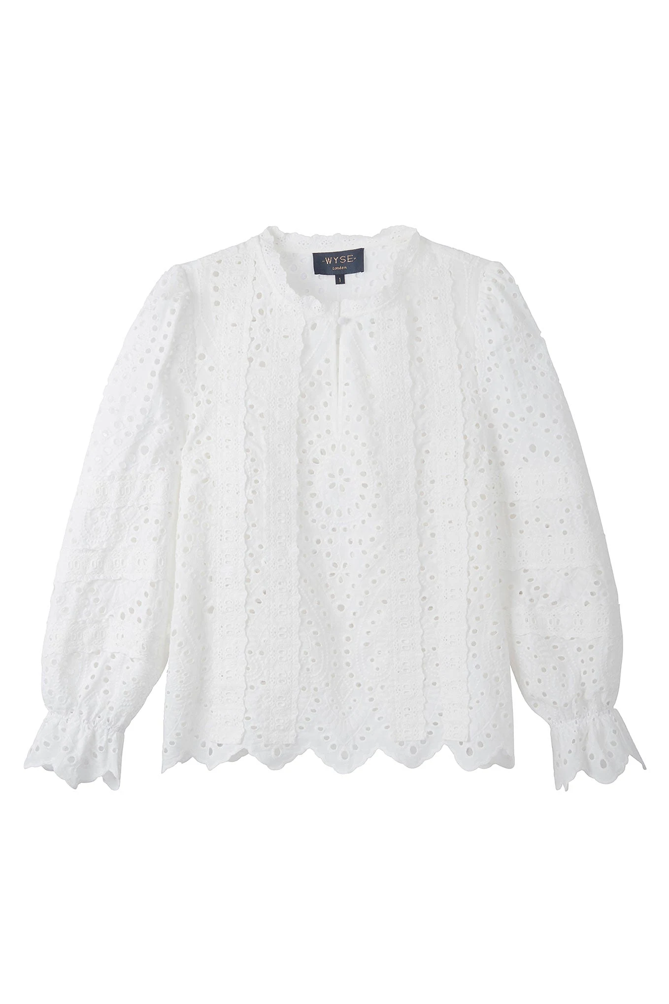 Maithe Broderie Blouse - White