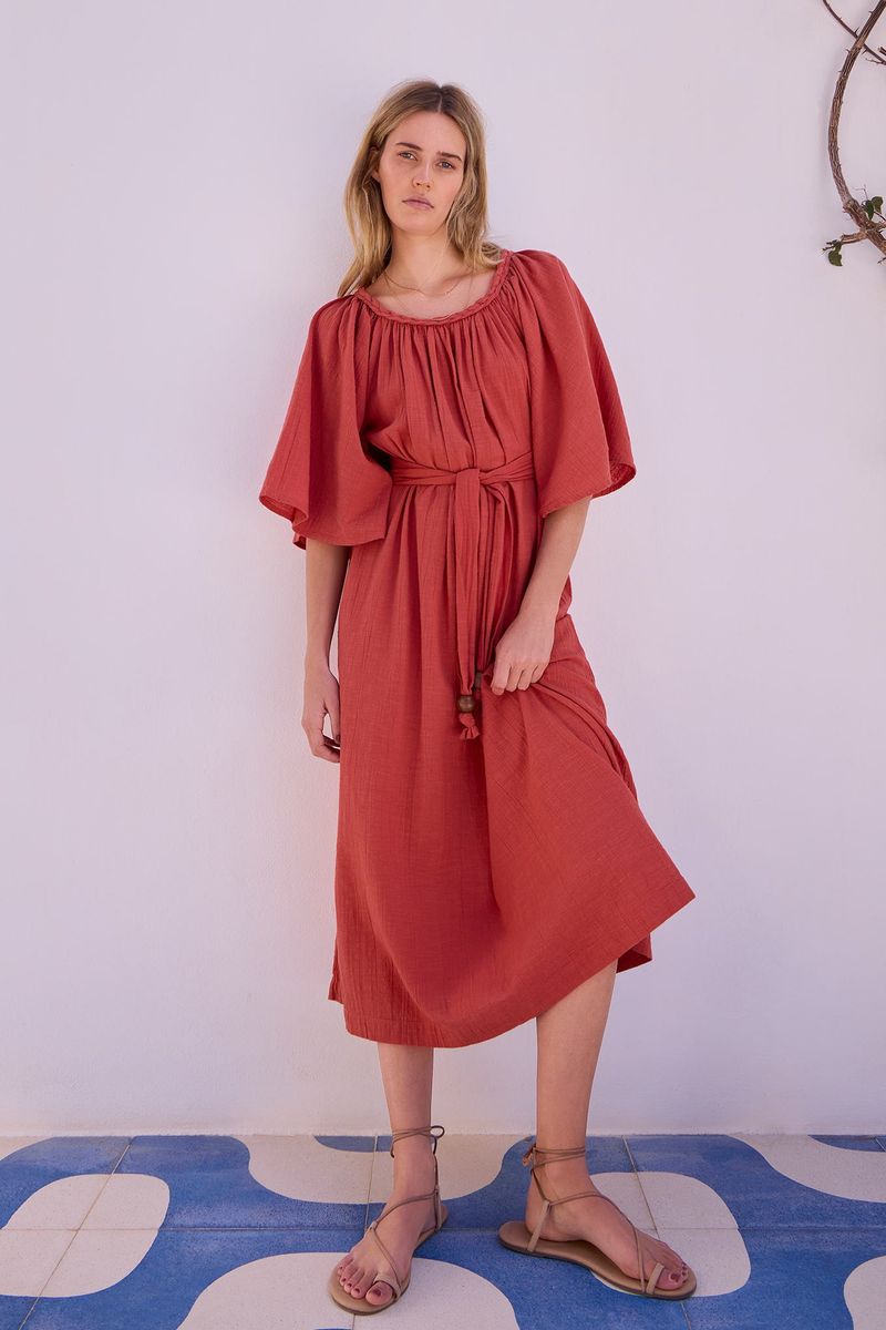 DB x Wyse Musa Dress - Rust