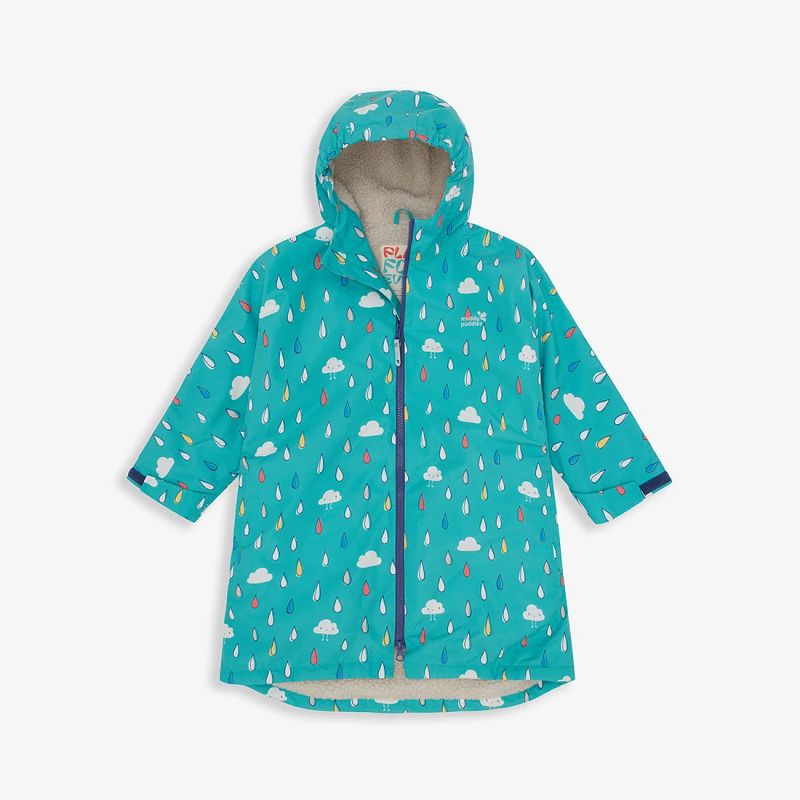 Accappatoio Impermeabile Verde Raindrops