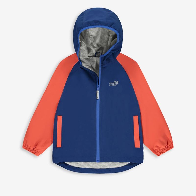 EcoLight Recycled Colourblock Jacket Blue
