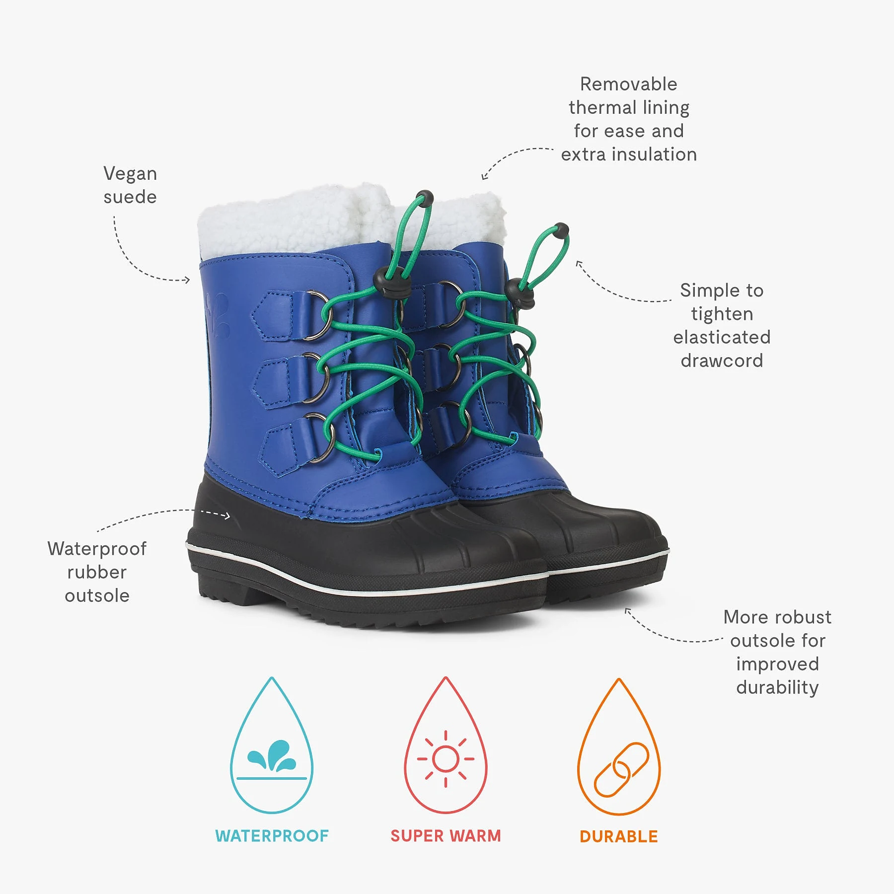 Snow Boots Blue