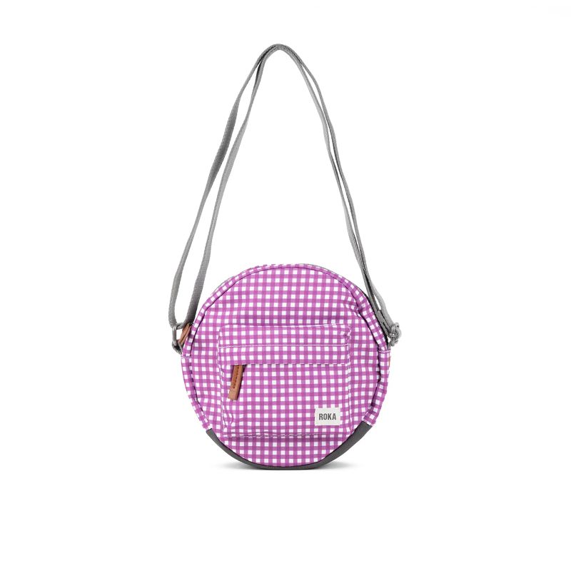 Paddington B Purple Gingham Recycled Canvas
