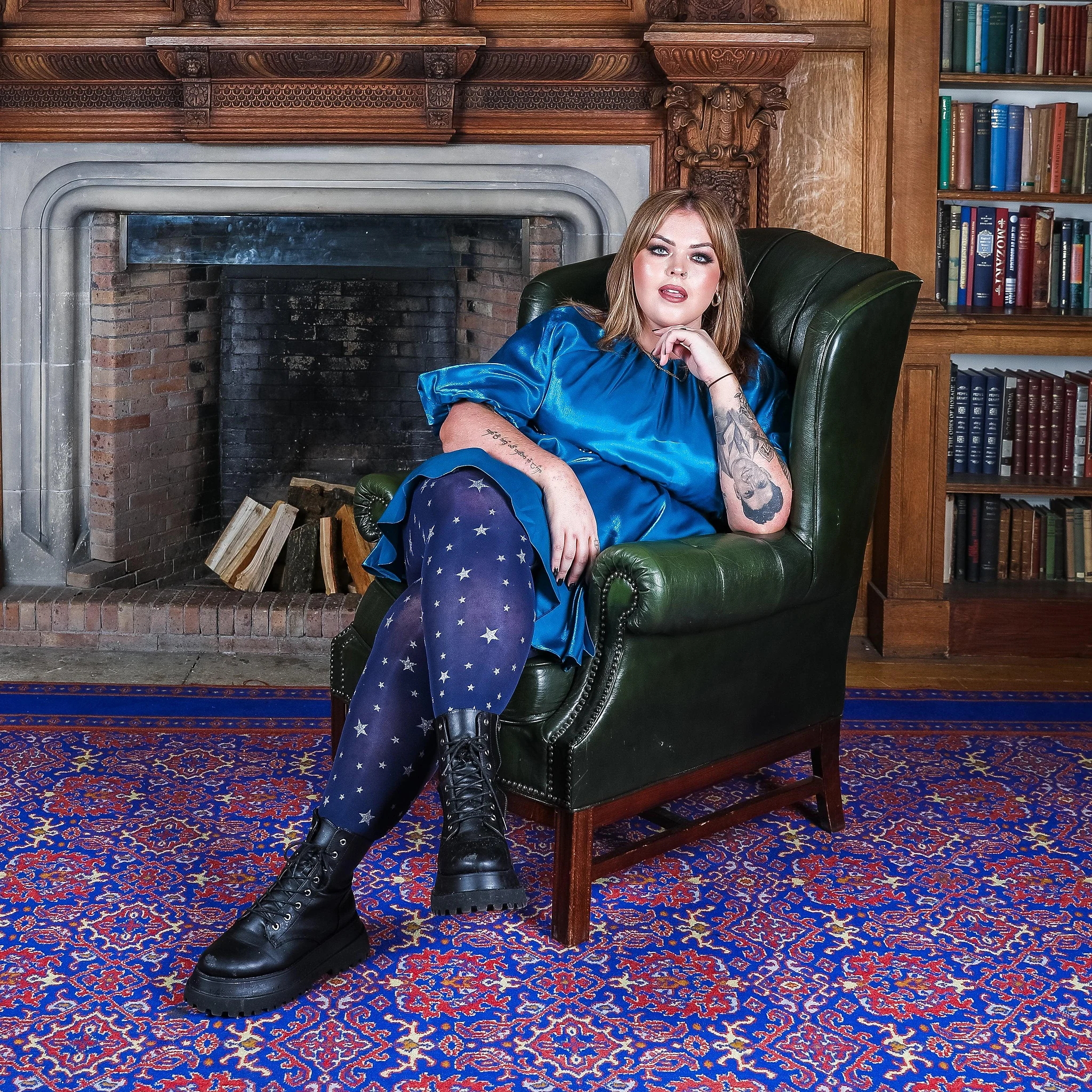 80 Denier Tights - Starry Night