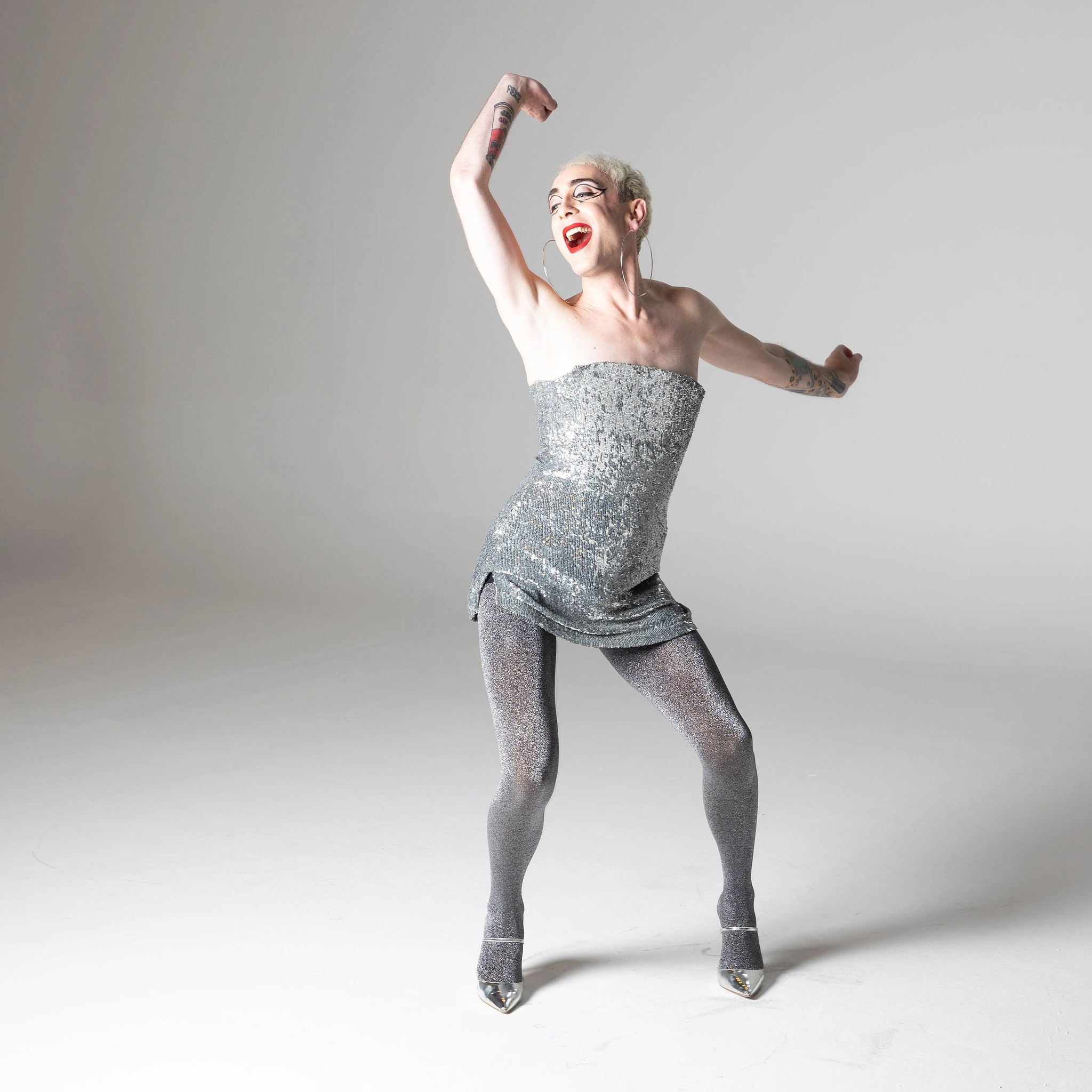80 Denier Tights - Glitter in the Grey