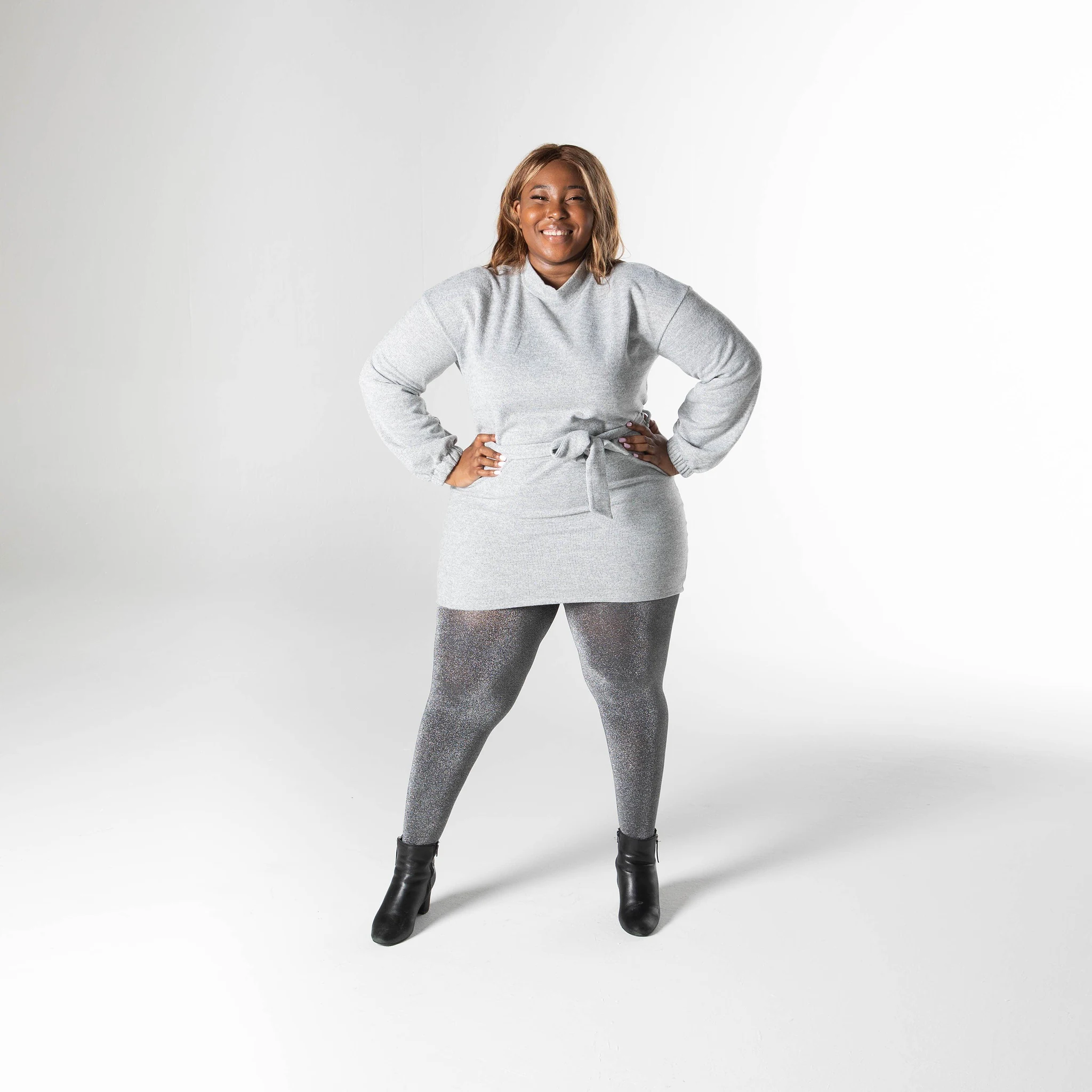 80 Denier Tights - Glitter in the Grey