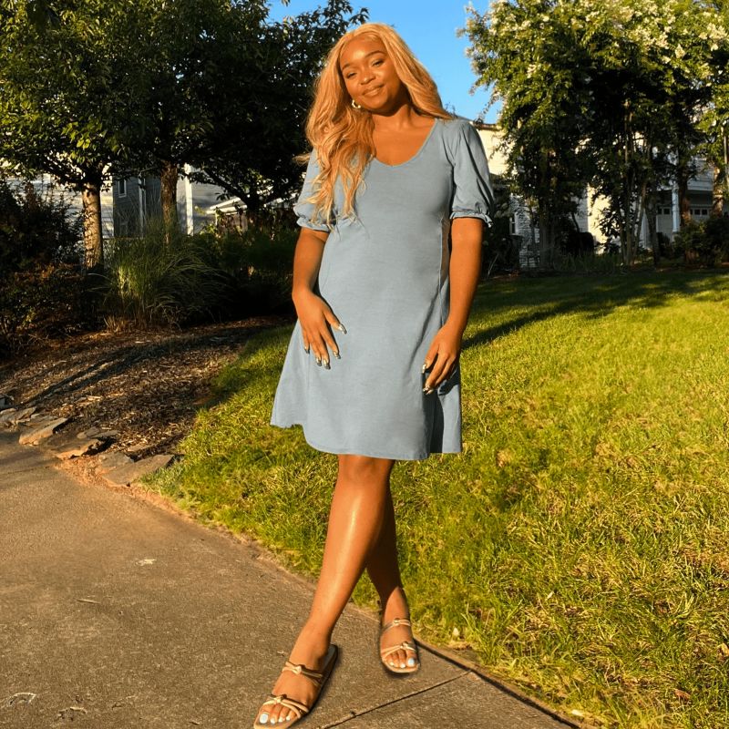 Princess Mini Dress - Denim