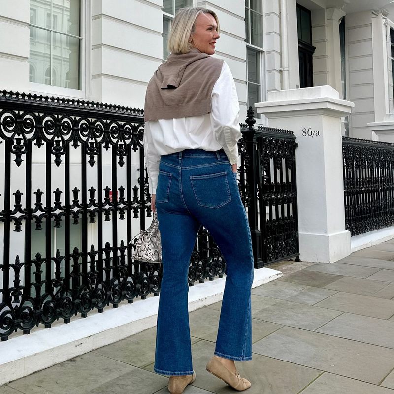 Organic Bootcut Jeans - Atlantic