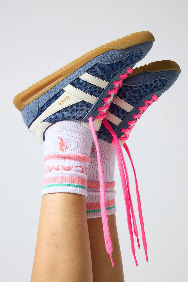 Gola for Scamp & Dude Navy Cheetah Tornado Trainers