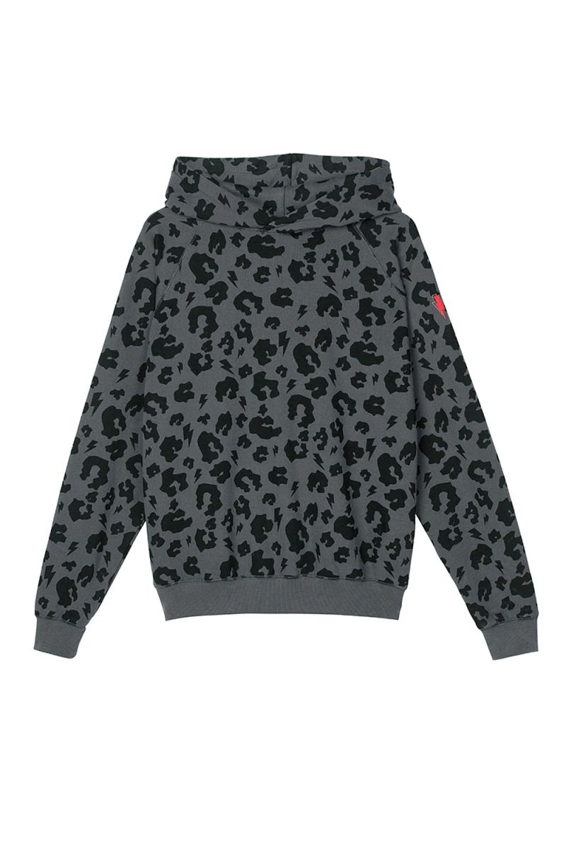 Sudadera Gris Leopardo